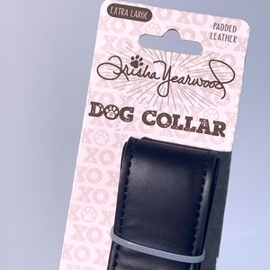 trisha yearwood pet collection padded dog collar black XL